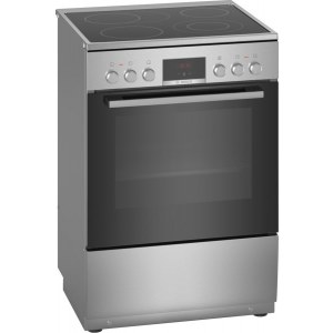 Bosch | Cooker | HKR39A250U | Hob type Vitroceramic | Oven type Electric | Stainless steel | Width 60 cm | Electronic ignition |